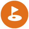 golf course flag icon